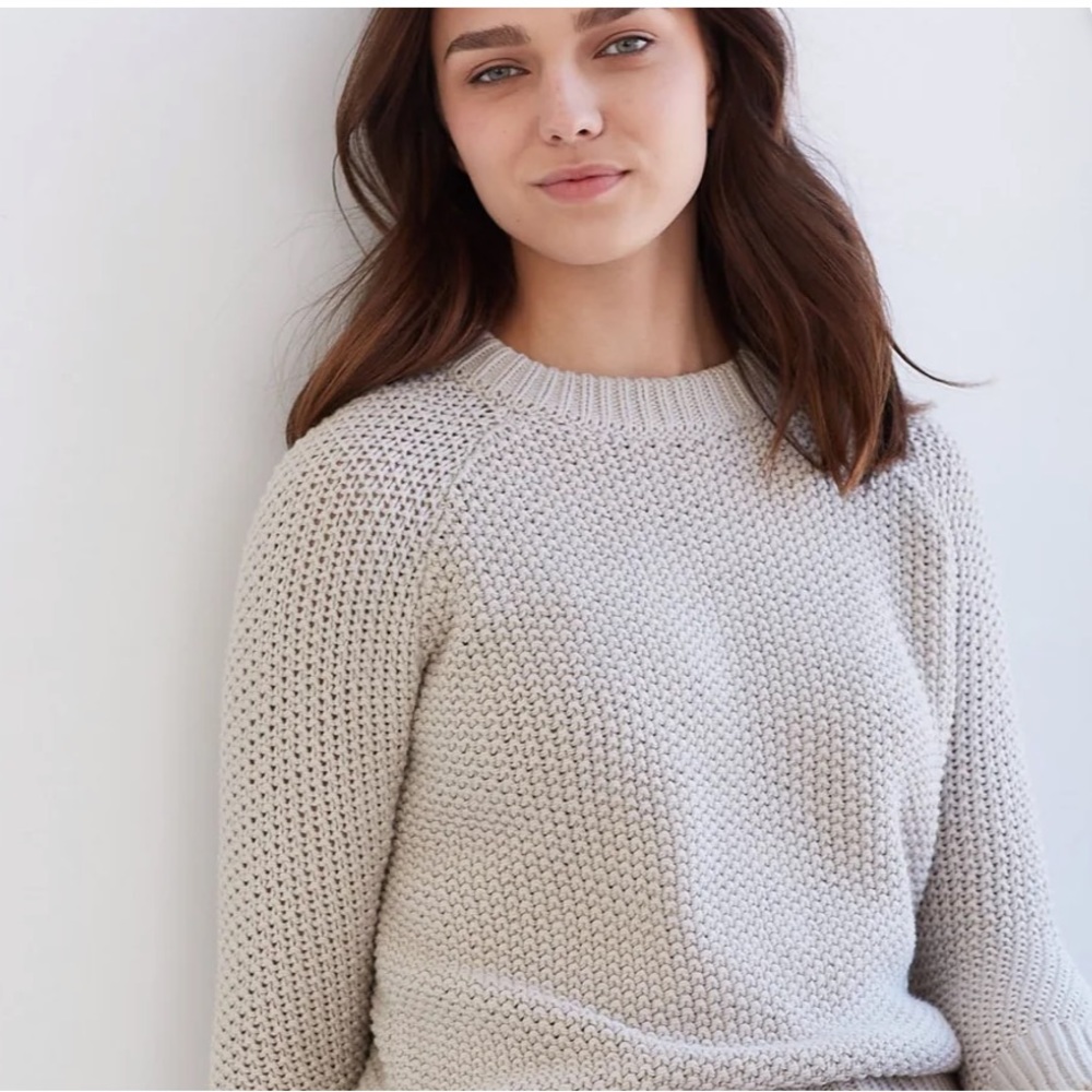 J.Crew Cotton Cable Fisherman’s Sweater - Picture 2 of 7